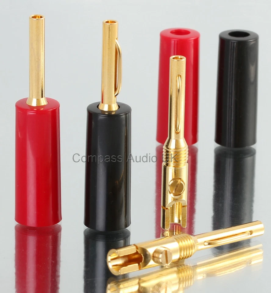 QED XT25 Performance Speaker Cable SINGLE with 4 x 4mm Gold Banana Plugs Fitted - Image 2 of 4