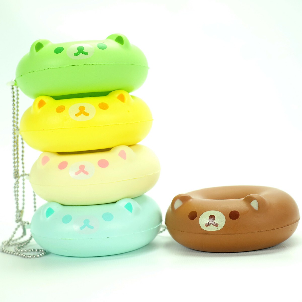 Kawaii Rilakkuma Donut Pastel Backpack Hanger Lanyard Charm