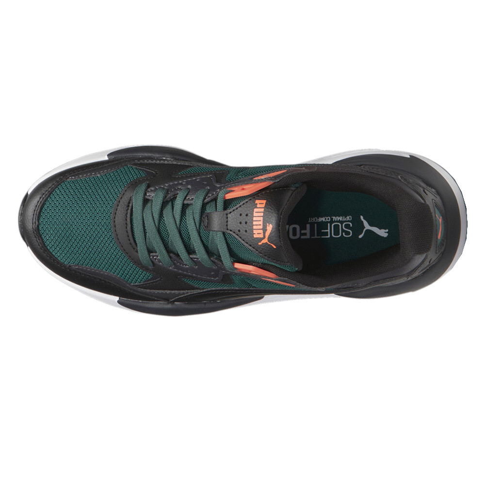 Puma XRay Speed Wide Lace Up Mens Black, Green Sneakers Puma XRay Speed Wide Lace Up Mens Black, Green Sneakers