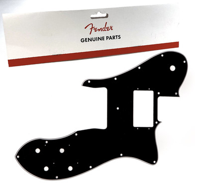 Genuine Fender '72 TELE CUSTOM Pickguard Black 3-PLY Humbucker HH Telecaster MIM