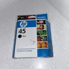 HP 45 Black Ink Cartridge 51645A New Genuine Sealed Exp 2010