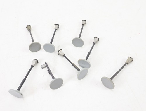 Wiking H0 1259/1A 1264/1A accesorios 7x farola 1x parada de tranvía | Zustand: Usado