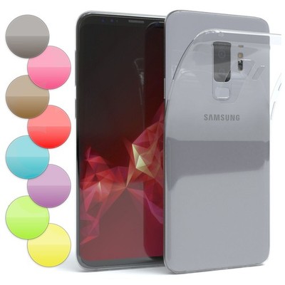 EAZY CASE für Samsung Galaxy S9 Plus Hülle Silikon Handy Tasche Slim Transparent