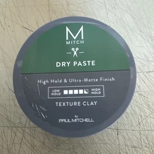 Paul Mitchell MITCH Dry Paste High Hold Ultra Matte Texture Clay - 3oz