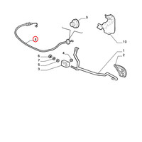 Fiat Original Cavo Comando Flessibile Drosselklappe 46415457