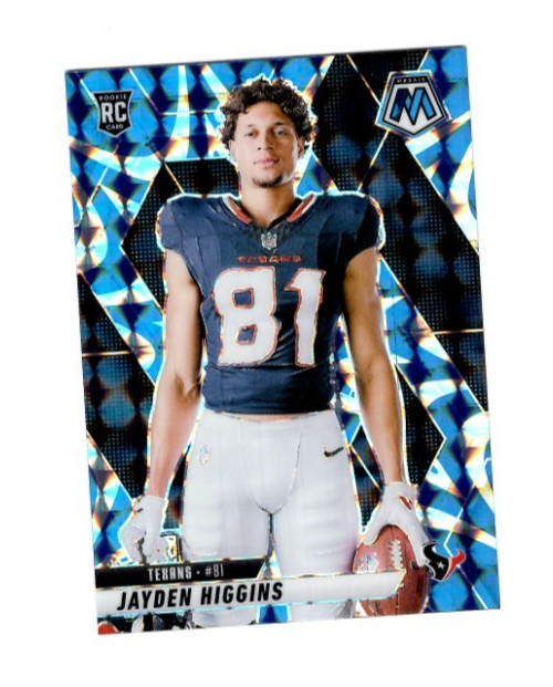2025 Panini Mosaic Jayden Higgins Reactive Blue #286