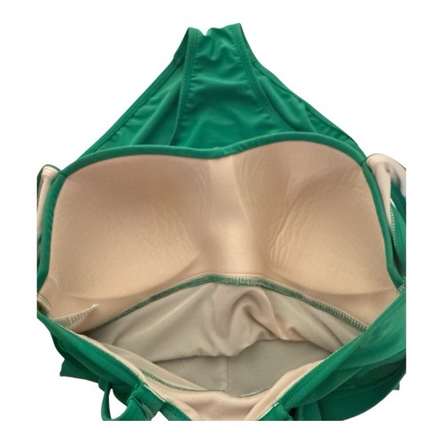 Kona Sol NEW Women's Medium 8 10 One Piece Swimsuit Green Bandeau Padded - Picture 3 of 5