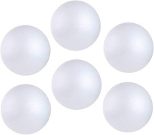 6pcs 6 Inch White Foam Balls, Polystyrene Craft Balls for Art Craft Household...