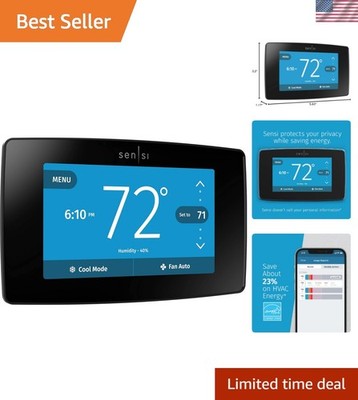 Energy Star Certified Sensi Smart Thermostat with Touchscreen and Alexa Support