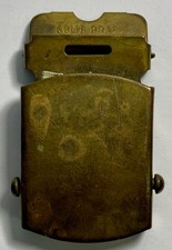 Vintage U.S. Military Solid Brass Belt Buckle Made In USA