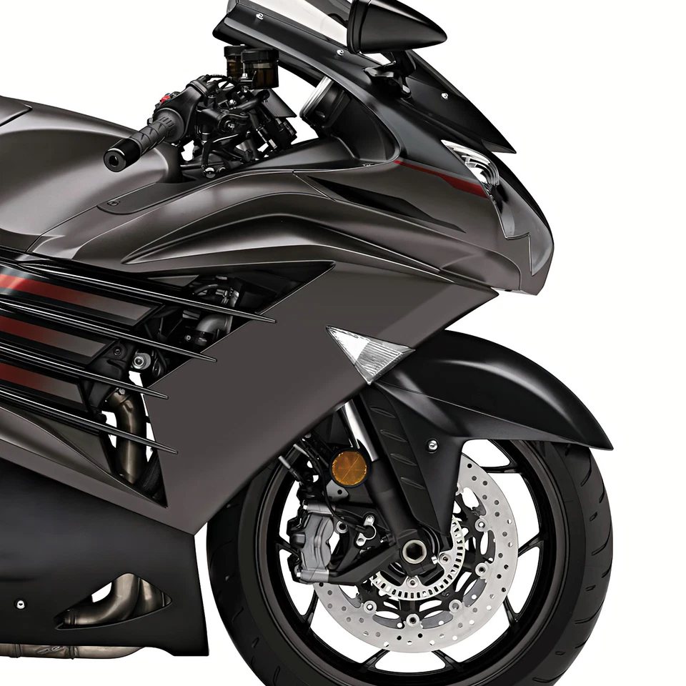 Señales de giro delanteras aptas para Kawasaki Ninja ZX-6R 07-12 ZX-14R ABS SE 2020-2023 Foto 4 de 4