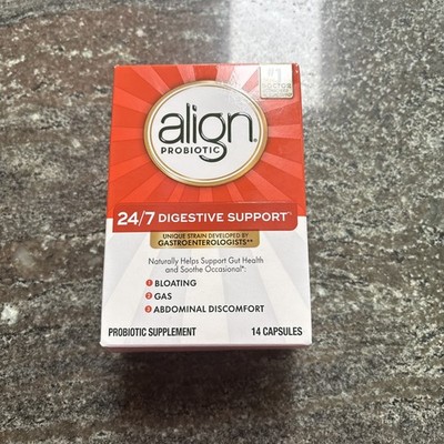 Align 24/7 Digestive Support Probiotic Supplement 14 Caps EXP 11/28 FREE SHIP