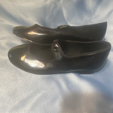 Jermain Women's Black Mary Jane Tap Dance Shoes Size 2.5 with Metal Taps