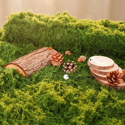 Fake Moss Rug Artificial Moss 19.7'' X 39.4'' Faux Moss for Crafts like Fairy Gard