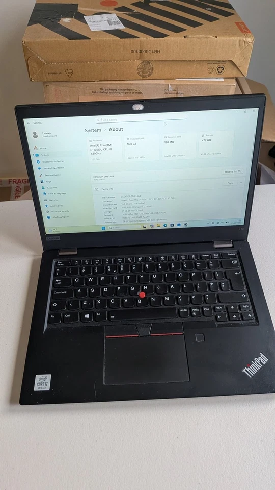 Lenovo ThinkPad L13 G1 · i5-10210U · 8GB · 256GB, photo 4 of 5