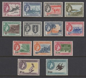 1956 British Virgin Islands Sc#115-127 M-LH Complete Set