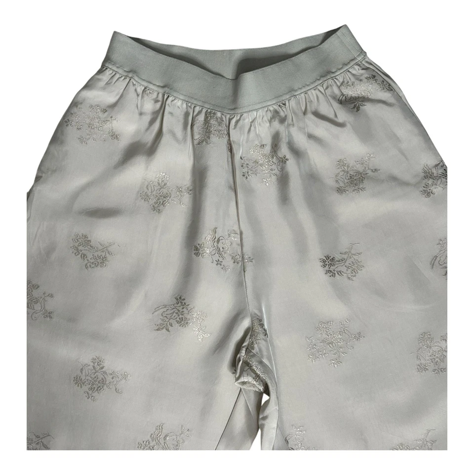 Calça Uma Wang Elástica Cintura Padrão Palmer Cinza Puxar Cintura Elástica Tamanho Médio - Imagem 2 de 4