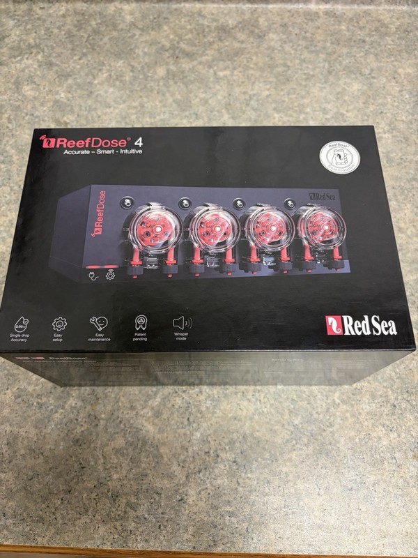 Red Sea ReefDose 4 Smart Aquarium Dosing Pump System w/ Power Adapter, Manuals