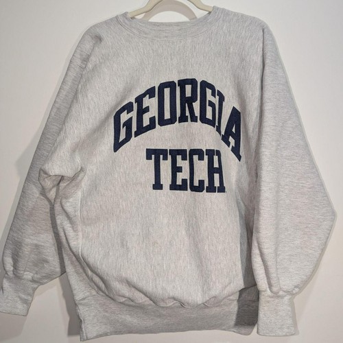 Vintage Georgia Tech College Crewneck Sweatshirt Retro Style