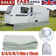 3/4/5/6/7/8m Wipe Clean Caravan Awning Draught Mud Skirt Motorhome 75cm 30" Deep