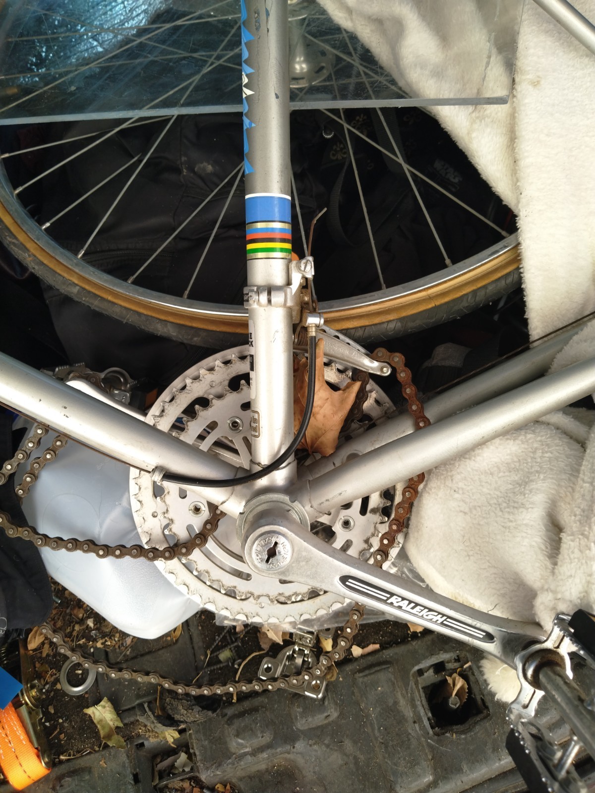 1978 Raleigh grand Prix Road Bike 60cm Large Lugged Butted Steel 12SPD