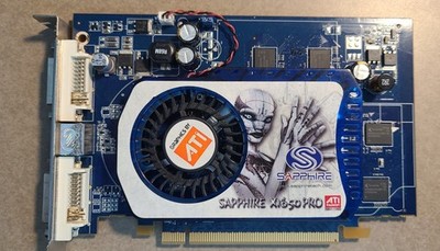 SAPPHIRE ATI Radeon X1650 Pro PCIe DVI/S-Graphics Card GPU - Used, Tested !!!