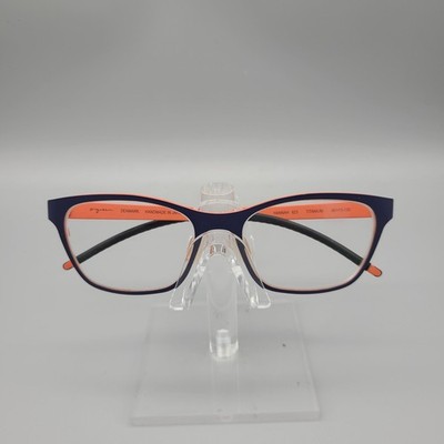 Orgreen Denmark Hannah 623 Titanium Eyeglass Frames Navy Orange 49-15-130