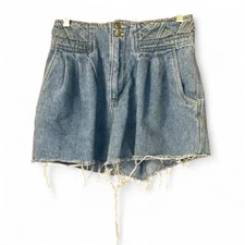 Women's Vintage Gitano High Waisted Pleated HTF Rare Denim Cut Jean Shorts 9/10