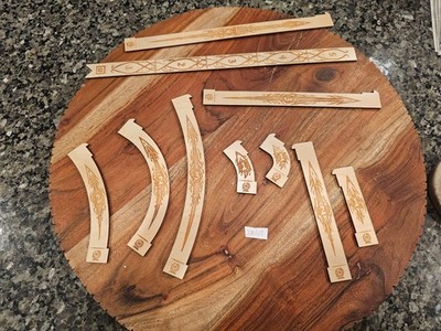 FFG Runewars Measuring Sticks 2017 championship promo Latari wood range and othe