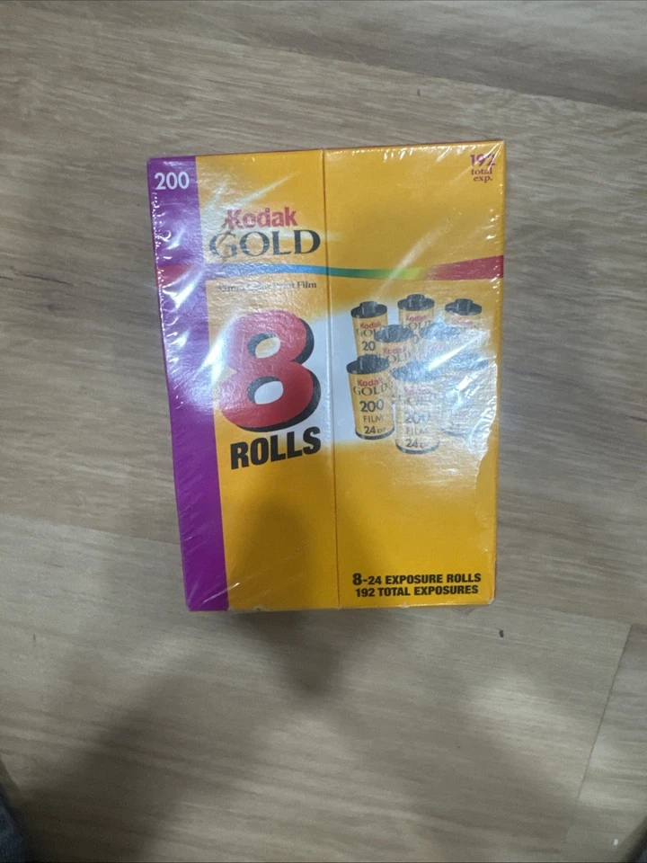 Kodak Gold 8 rollos 35 mm 200 película de impresión en color paquete de 24 exposiciones 8 - 192 caducidad total Foto 2 de 4