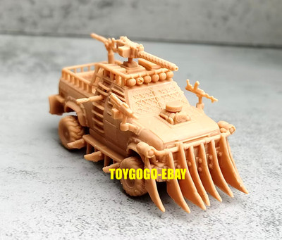 1/64 1/43 figure Post-Apocalyptic Gun Truck - Wasteland Zombie Pickup diorama