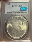 1923 PCGS & CAC MS65 Peace Silver Dollar