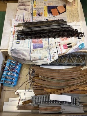 TOMIX N Gauge Railway Model Set Train Track Layout Accessories Used