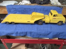 Tonka Toys Truck W Low Boy Bed Trailer Construction Equipment Hauler 14 Wheeler Tonka Toys Truck W Low Boy Bed Trailer Construction Equipment Hauler 14 Wheeler