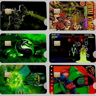 +9 Choose Your Mortal Kombat Debit Card Skins 6 Pack Gifts Video Game Character