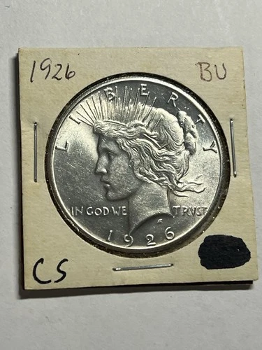 1926-P Peace Dollar Silver $1 Philadelphia BU UNC Blast White
