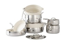 Bloomhouse 12 Piece Triply Stainless Steel Pots and Pans Cookware Set w/Non-Stic
