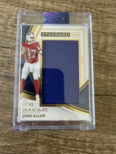 2023 Panini Immaculate Standard Jerseys Josh Allen #SJ-JAN /49 Buffalo Bills NFL