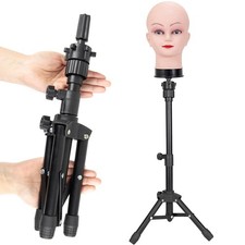 25 Inch Wig Stand Tripod, Adjustable Mannequin Head Stand, Wig Head Stand for...