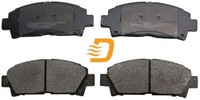 Denckermann B110741 Bremsbelagsatz FüR Scheibenbremse Bremsbelagsatz