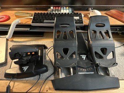 Thrustmaster T.16000M FCS Throttle, and Rudder Pedals