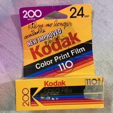 Kodak Gold Plus 110 Color Film ISO 200 24 Exp CAT 803 2617 Exp 9/89