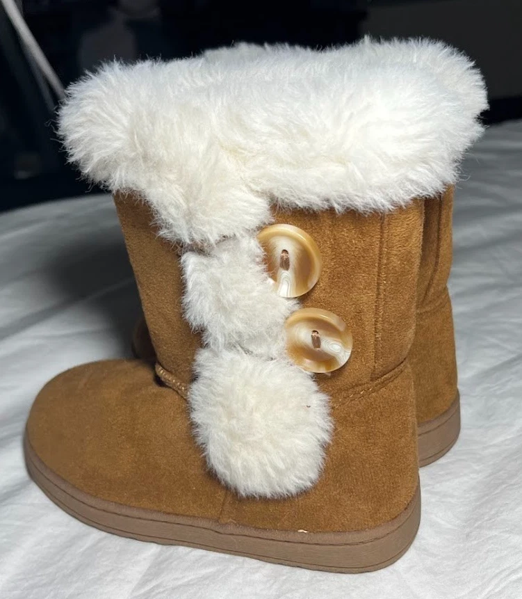 Lote de botas cortas altas Jumping Beans para niños talla 6 7 marrón Foto 3 de 4