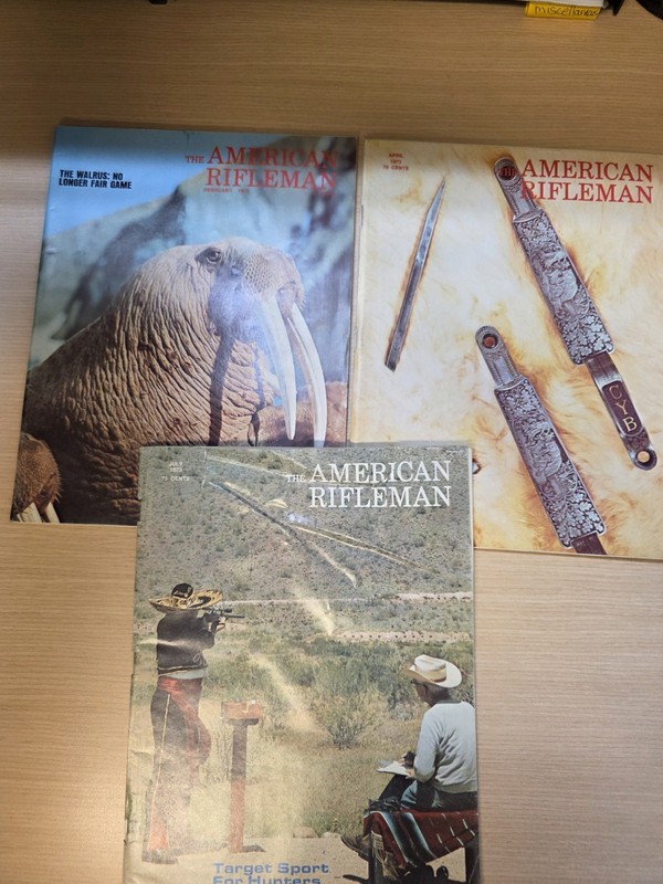 The American Rifleman Vintage Magazine Lot of 3: Feb/Apr/Jul 1973