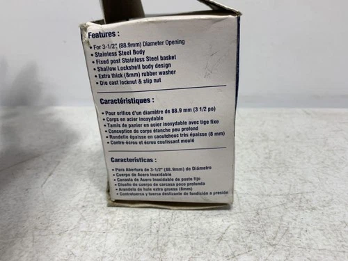 ProFlo PF1435SS Basket Strainer Stainless Steel 3-1/2" - Picture 3 of 11