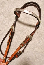 Tex Tan Top Quality Classic Silver Browband Headstall-with Gorgeous Buckle-Trims