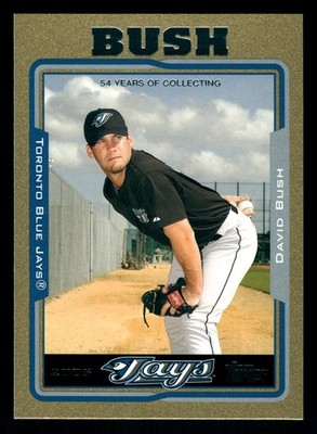 Dave Bush Toronto Blue Jays 2005 Topps Gold #522 SN /2005