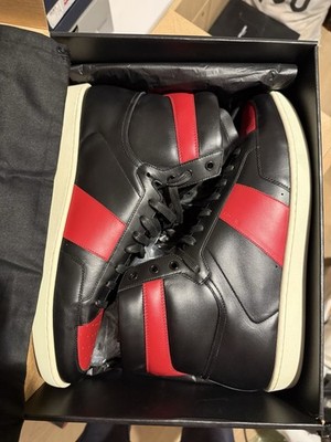 Saint Laurent SL/ 10H Court Classic High Top Sneaker 'Red' EUR 48 / US Men s 15