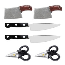 6 pcs Trendy Gothic Punk Knife Hair Clips, Hairpins, Hair Accessories