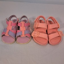 Toddler Girl Sandals 6/7 2 Pair See Kai Run Shayna and Sol Borne